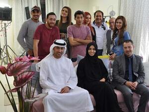 The cast and crew from Clacket Media’s new series with Maryam Al Mheiri. (BroadcastProME)