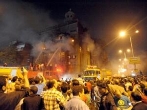 أحرقت كنيسة في مصر تنيجة لأحداث طائفية في مصر سببتها قضية كاميليا.