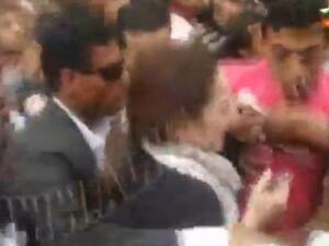 شريهان تتعرض للاعتداء في ميدان التحرير.