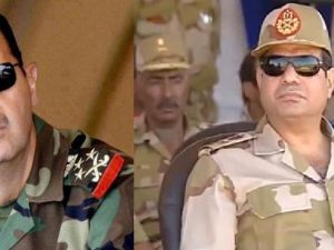 وزير الدفاع المصري عبدالفتاح السيسي والرئيس السوري بشار الاسد