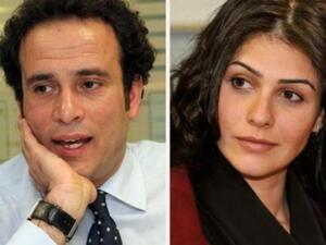 الفنانة بسمة وزوجها الدكتور عمرو حمزاوي