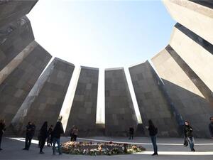 People visiting the Armenian 'Genocide' Memorial in Yerevan, Armenia. (AFP/File) People visiting the Armenian 'Genocide' Memorial in Yerevan, Armenia. (AFP/File)