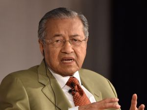 Veteran politician Mahathir Mohamad, Malaysia's 92-year-old former prime minister, declared victory in the general election. (AFP/ File Photo)