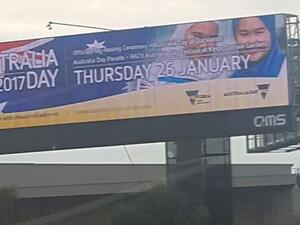 This Australia Day advertisement caused controversy (Facebook)