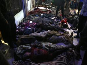 Site of the Douma chemical attack in Syria (Twitter)
