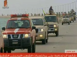 قوات من درع الجزيرة تدخل الى البحرين قادمة من السعودية
