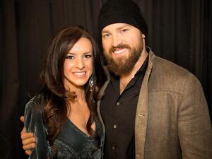 Zac Brown, wife Shelly Brown. (Twitter)