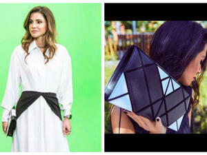 الملكة رانيا تتألق بحقيبة من مجموعة رولا بهنام