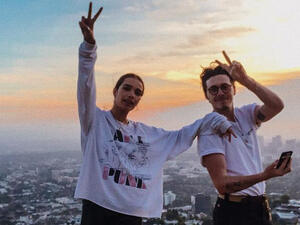 Beckham and Cross were spotted the same day in Beverly Hills (Source: brooklynbeckham / Instagram ) 