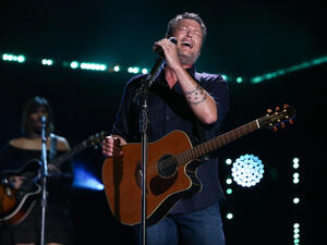 Shelton played a round of Name That Song with Fallon and the singer was unable to recognize a song from girlfriend Gwen Stefani. (Source: Debby Wong - Shutterstock)