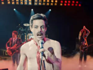 American-Egyptian actor Rami Malek, who plays Mercury, has been acclaimed for his revelatory, transformative performance (Source: 20th Century Fox - Youtube)