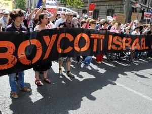 Protesters in France, where Orange is based, have been calling for a boycott of Israel (AFP)