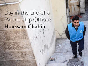 Houssam Chahin, Senior Private Sector Partnerships Officer (MENA) in UNHCR. (Bayt)