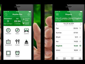 Muslim Pro also features a map of halal restaurants and mosques. (Khaleej Times)