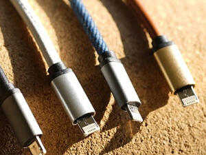 The LMcable is a Kickstarter project that calls itself the world’s first iOS and Android common connector. (Photo courtesy of T-break)