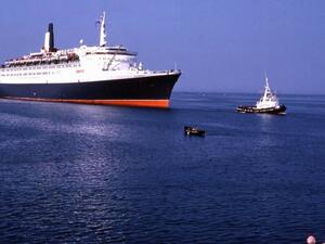 Istithmar World purchased the QE2 in 2008 and but plans to convert her to a luxury hotel were scrapped due to the financial crisis. (Wikipedia) 