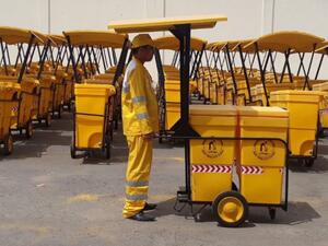 Qatar has launched new shaded trolleys for cleaners who work outdoors in the hot summer. (The Peninsula)