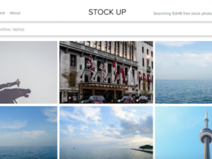 موقع Stock Up أحد المواقع المفيدة والعملية في أداء هذه المهمة، فهو يُتيح إمكانية البحث عن الصور المجانية بشكلٍ مباشر من بين أكثر من 26 موقع مخصص لعرض الصور المجانية