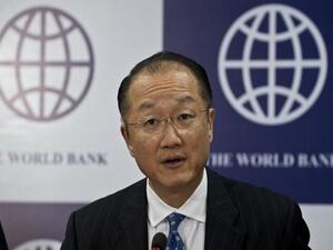 The World Bank estimates global growth will pick up to 2.9 per cent next year, also down 0.1 per cent from its June call. (AFP/File)
