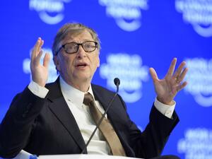 Bill Gates at the World Economic Forum in Davos 2017.  (AFP/Fabrice Coffrini)