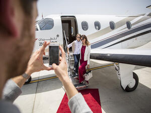 The aircraft are currently based in Abu Dhabi’s Al Bateen Airport, and only fly to destinations in the GCC region as they cannot fly longer than around three hours. (GI Aviation)