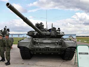 Russia's T-90MS tank, the latest variant in the Kremlin's T-90 series. (Wikimedia Commons)