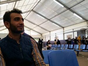 Adnan, a Syrian refugee outreach volunteer. (Twitter) 