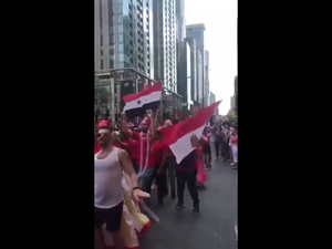 A video of individuals from a number of Arab nations taking part in a Canadian LGBT pride event has gone viral in the Middle East (screenshot)