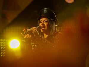 The 'Bodak Yellow' hitmaker claims "nobody gives a f**k" when women in the hip-hop industry speak out about how they were subjected to sexual misconduct. (Source: Christopher Polk - GETTY IMAGES - NORTH AMERICA - AFP)