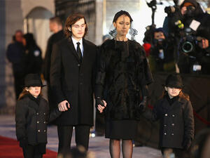 Celine and her late husband René Angélil have three sons together. (File photo)