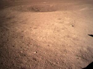 This is the first photo of the moon's far side taken by China's Chang'e-4 lunar probe after its landing Thursday. (Photo by China National Space Administration/EPA)
