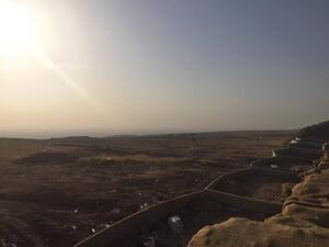 The view towards Mosul from a Peshmerga military base in Bashiqa (Al Bawaba/Adam Lucente)