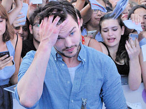 The 'X-Men: Dark Phoenix' actor and his girlfriend Bryana Holly have reportedly welcomed their first child into the world (Source: GIO LE - Shutterstock)