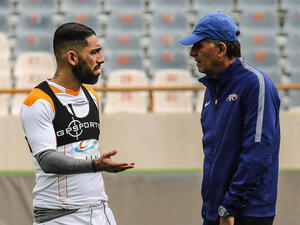 Dejagah and former Iran coach Queiroz (Photo: Tehran Times)
