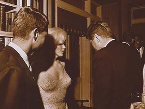 This photo of Marilyn Monroe is the only one known of her and JFK (Twitter)