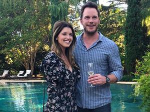 Chris Pratt and Katherine Schwarzenegger (Twitter)