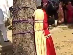 The 18-year-old had gone against her family's wishes by pursuing a relationship with a Hindu, and was beaten for bringing shame on their village (Twitter)
