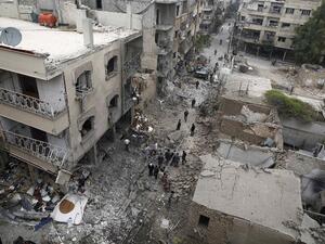 The ongoing Syrian crisis has caused widespread destruction. (AFP/Sameer Al-Doumy)