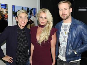 Big day on Ellen's show: Britney Spears and Ryan Gosling (Twitter)
