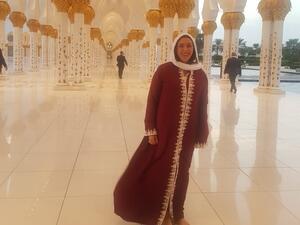 Miri Regev visits the Sheikh Zayed Mosque in Abu Dhabi (Twitter)