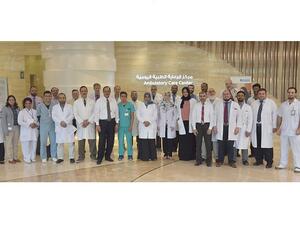 الدكتور سعد الكعبي وفريق أمراض الجهاز الهضمي وأمراض الكبد وتنظير الجهاز الهضمي بمركز الرعاية الطبية اليومية