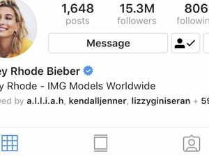 Hailey Baldwin changed her instagram username to Hailey Bieber (Twitter)