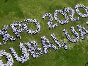 Members of the Expo 2020 Dubai team and their families came together to enjoy UAE National Day celebrations at the Expo site office. 