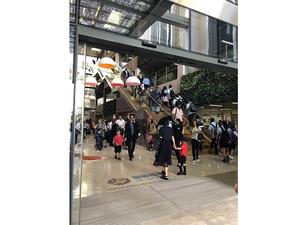 أظهر طلاب "مدرسة جيمس فيرست بوينت" مشاعر مفعمة باللهفة لبدء العام الدراسي الجديد.