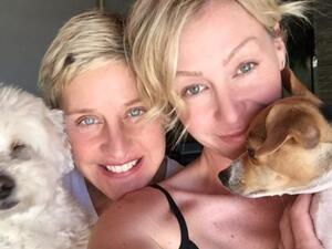 Ellen DeGeneres Celebrates amd Portia De Rossi (Twitter)