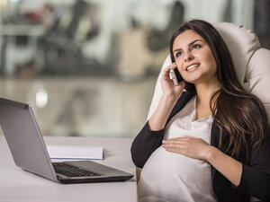 During your employee’s time on maternity leave, do keep in touch, within a reasonable extent. (Shutterstock)