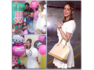 Bassma's waistline is amazing for someone who only gave birth a month ago. (Al Watan Voice)