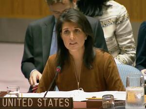 سفيرة الولايات المتحدة في الأمم المتحدة نيكي هيلي