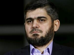 رئيس المكتب السياسي في جيش الإسلام التابع للجيش السوري الحر محمد علوش