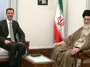 الرئيس السوري بشار الاسد والزعيم الايراني علي خامنئي